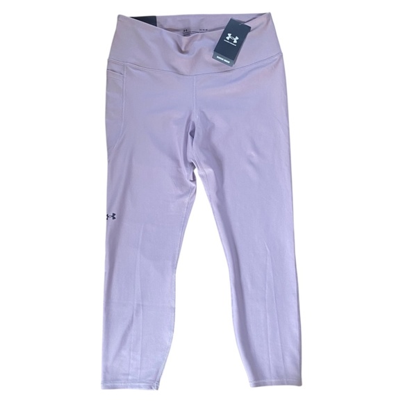 Under Armour lilac high rise, compression, ankle legging. Sz L - Picture 3 of 16